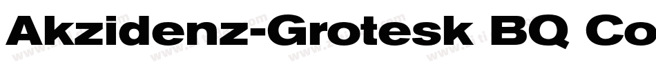Akzidenz-Grotesk BQ Condensed A字体转换